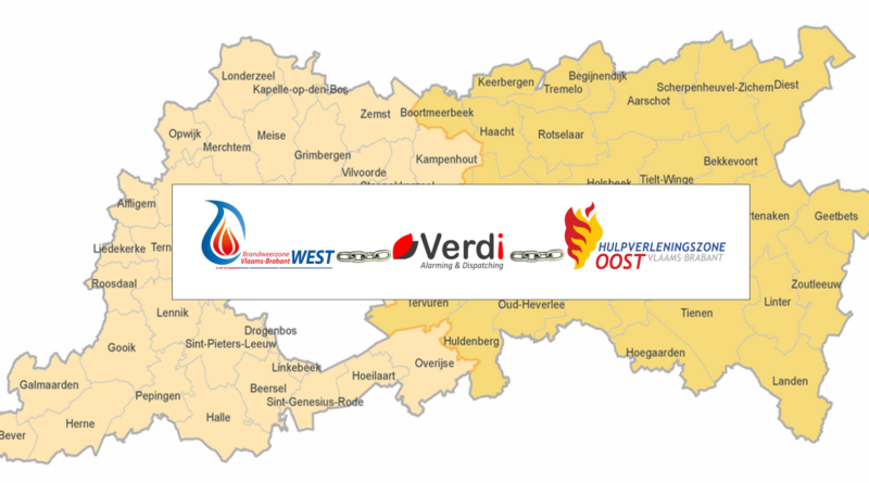 Firefighting zones of Flemish Brabant go for a PROVINCIAL Alarming and Dispatching, selecting VERDI-FIRE as their preferred solution